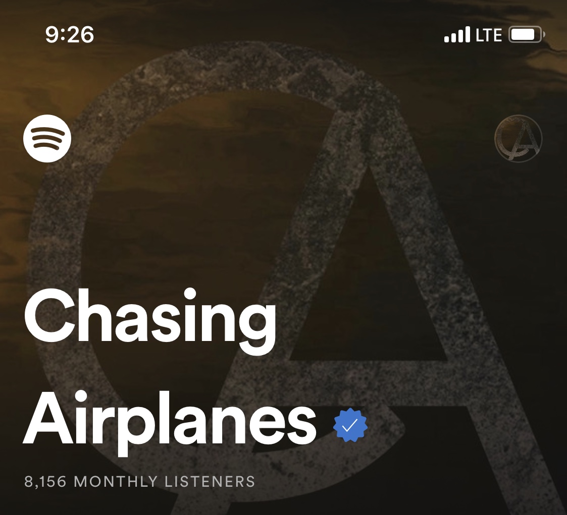 chaseairplanes's tweet image. Crossed 8k monthly listeners today!!  Thank you for all of you that continue to stream the songs and save them.  Means the world to me.  #spotify #spotifymetal #playlists #spotifyfollowers #metal #metalcore