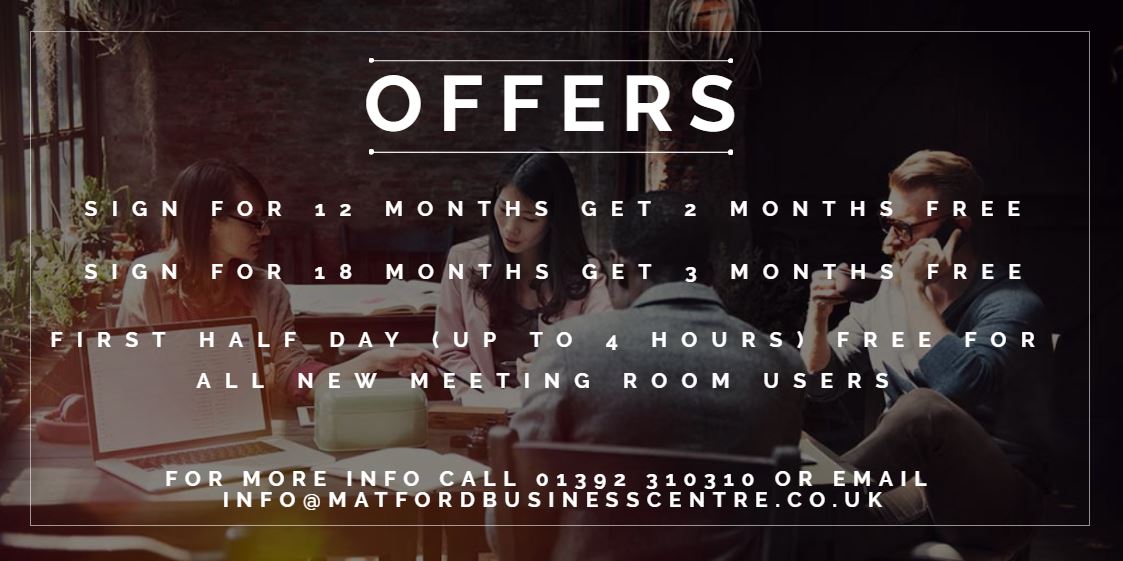 Following the announcement of our new 'Zero Deposit' offer last week, here's a reminder of our other offers currently in place.  Our rates are fully inclusive, don't hesitate to contact us to find out how we could help cut your overheads, whilst maintaining a physical office.