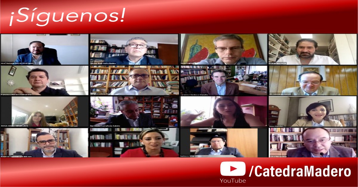 CatedraMadero's tweet photo. 📲¡Suscríbete! A nuestro canal en YouTube y dale click a la 🔔 para que te lleguen las notificaciones de nuestras próximas conferencias 🗣️ y si te perdiste de alguna, las puedes encontrar aquí: 
📌https://t.co/Kn4VRw4uVC

#CátedraMadero https://t.co/lVmvdoHwf7