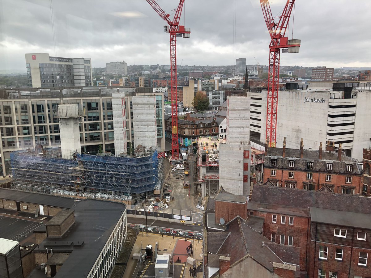 First time back in the office in 5 months! Missed these views and great to see how the heart of the city is coming along - shame it’s not sunny ☀️