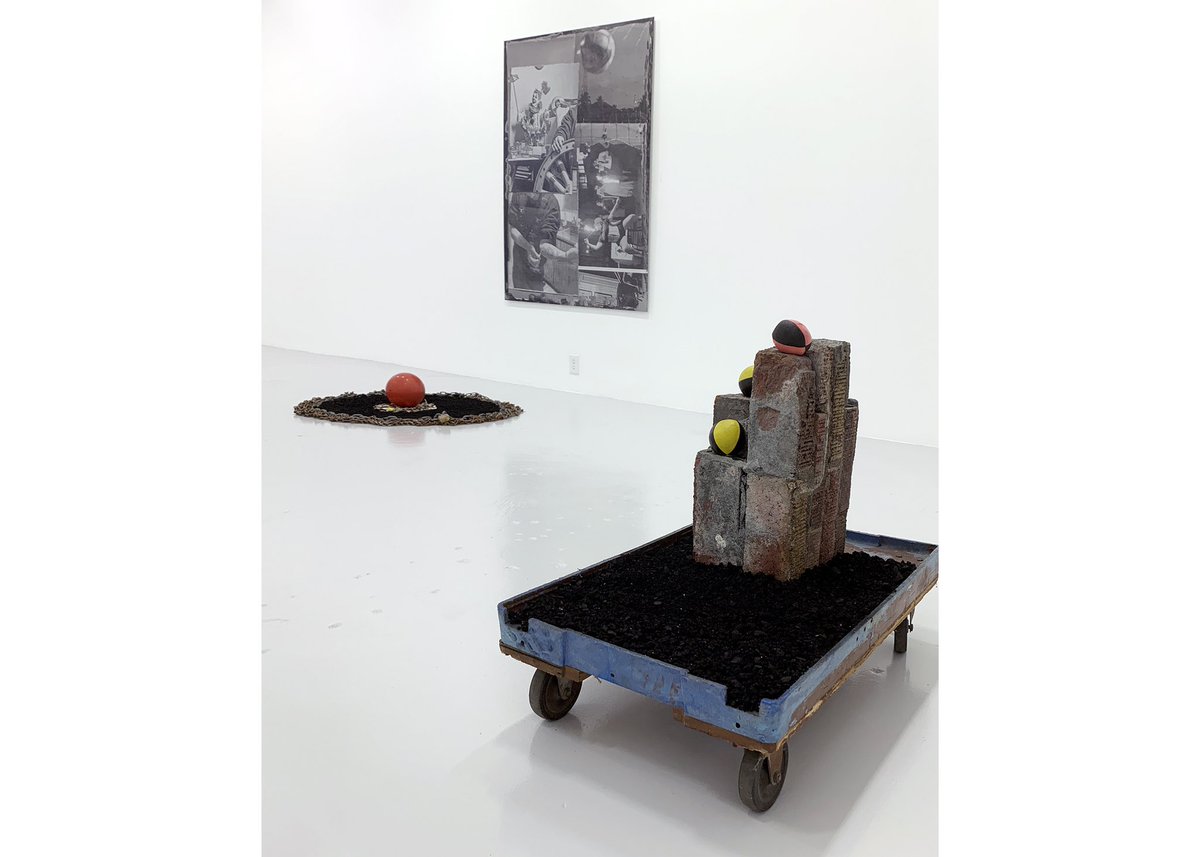 We continue to install Michael Byron’s upcoming exhibition “The Wheel of Fortune &amp; How to Build a Ghost” opening on Sat, 9/12, 12-6pm See some installation images at  artsy.net/bruno-david-ga… 
-
#MichaelByron #brunodavidgallery #contemporaryart #art #artsdvisor #artconsultant