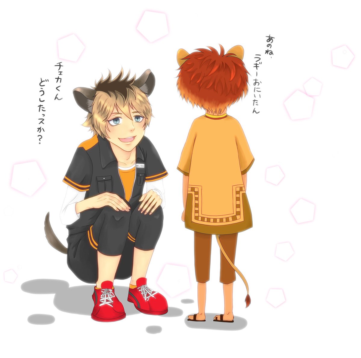 私もやってみようー。これとこれ #全然伸びなかった過去絵だけど自信作だから見て 