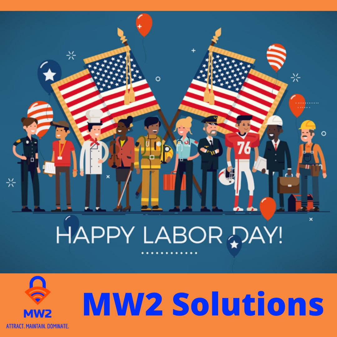 ServicesMw2's tweet image. Thank you for all the contributions workers have made to the strength, prosperity, and well-being of our country. Happy Labor Day from MW2 Solutions to all of you!  #mw2solutions #digitalmarketing #digitalmarketingagency #laborday #smallbusinessowners #entrepreneurs