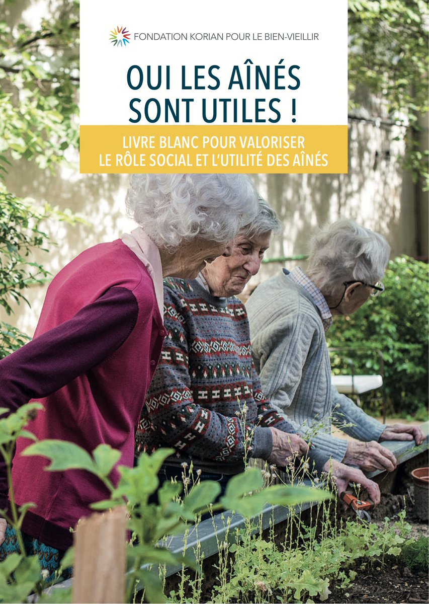 KorianFrance's tweet photo. 👋 Le livre blanc «Oui les aînés sont utiles !» de la @fondationkorian est disponible !
👉 Accessible à tous ceux qui s’intéressent à la question du grand âge, il a pour but de valoriser le rôle social des personnes de plus de 65 ans. #BienVieillir #FKBV
✅https://t.co/ykpJ5KnuEV https://t.co/1a8iQCvpQT