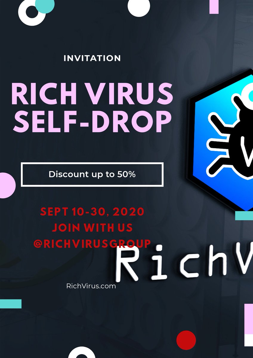 Hello Everyone,

Good News For Everyone 

We are happy to announce that we are going to arrange SelfDrop from 10 September. In selfdrop you can buy #RCHV at almost 50% discounted price and with some bonus.

Join Airdrop and Selfdrop  :
t.me/richvirusairdr…

#LetsRCHVOnMoon