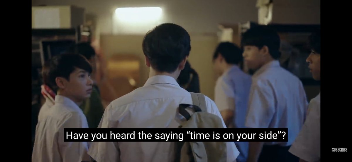 Also, the speech during his entrance? I can't help but feel that he was directly talking to Time when in reality he wasn't talking to him yet? It's just amazing how they incorporated these lines to the scene 