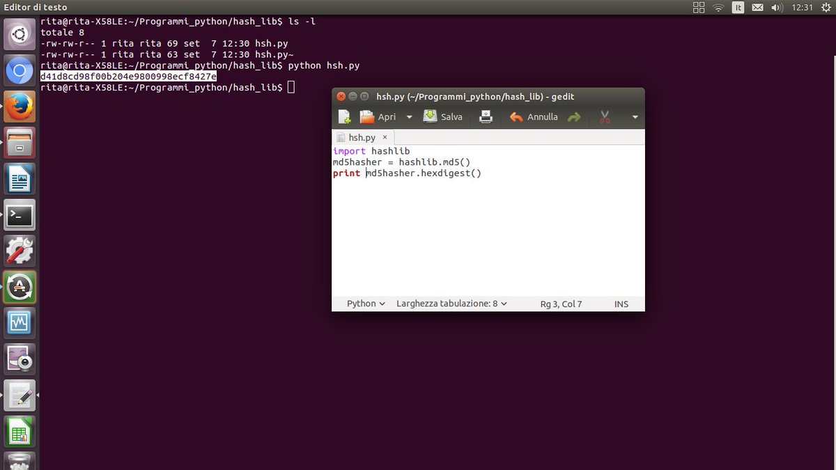 3XS0's tweet photo. Crypatography and Python language.
In this example, I use simply code for generate a string with aglorithm 'md5'.
#cryptograpy #cybersecurity #ethicalhacker #python #backend #programming #encyption https://t.co/XNxbyCeGbc