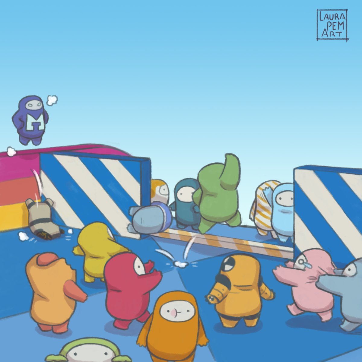 LauraPemArt's tweet photo. Comic 6. Tsunami in the Block Party (all the comics in my profile)
@FallGuysGame #FallGuysGame #FallGuysArt #FallGuys #FallGuysSeason2 #FallGuysComic #FallGuysUltimateKnockout https://t.co/i0WCcDmm96