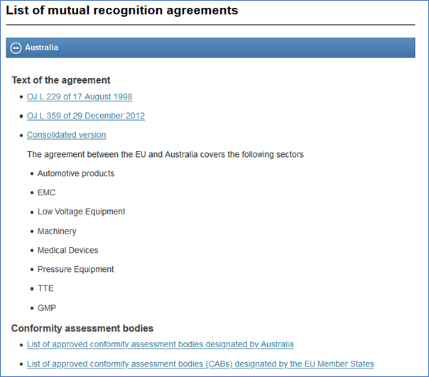 7. EU-Australia MUTUAL RECOGNITION AGREEMENT (MRA)—making it easier for companies to get their products certified as conforming with the standards of the importing country, reducing an important non-tariff barrier. No deal = No UK-EU MRA https://ec.europa.eu/growth/single-market/goods/international-aspects/mutual-recognition-agreements_en