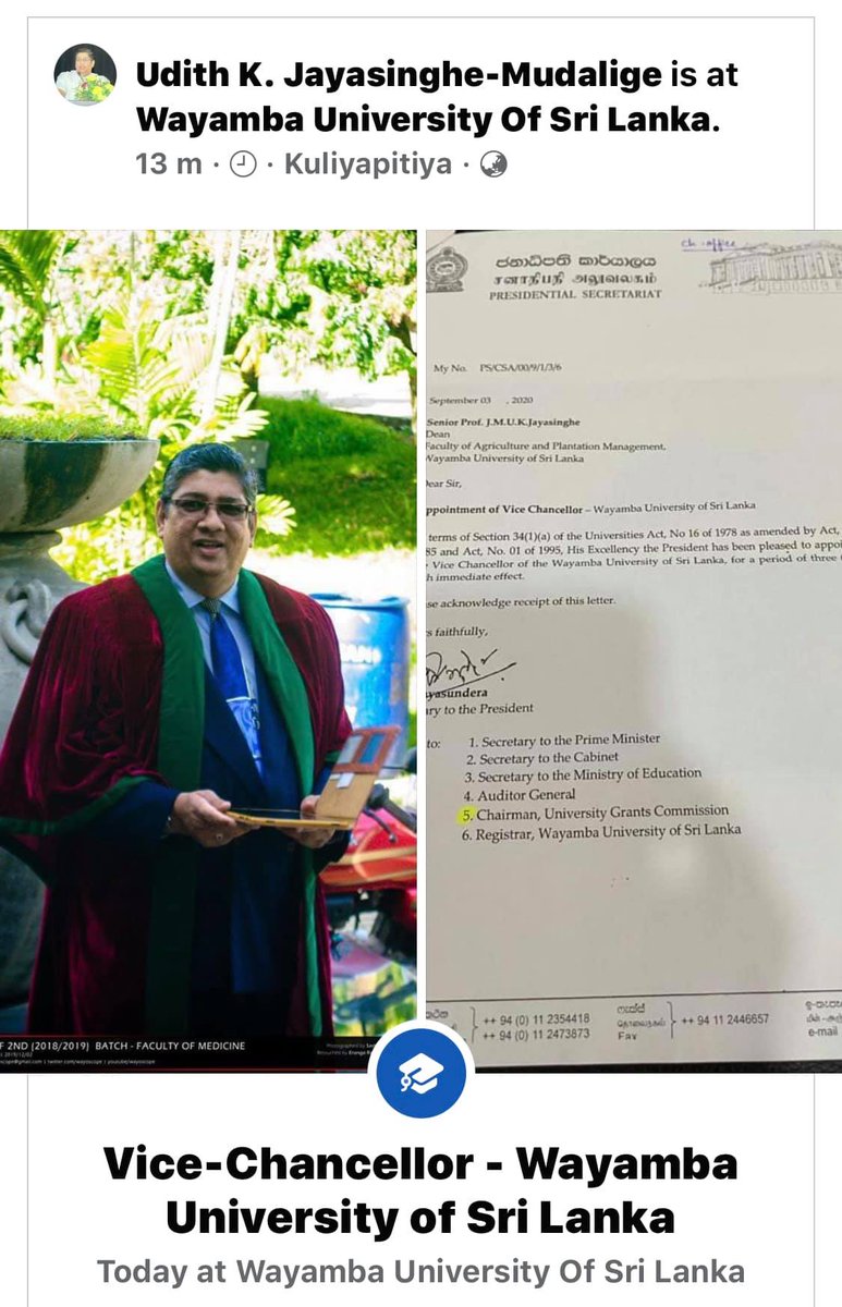 FromSANDEE's tweet photo. Congratulations #SANDEEite Udith K. Jayasinghe-Mudalige for your appointment as Vice-Chancellor of #Wayamba University, Sri Lanka @subhrendukp @akehaque @pranabm1 @Mani_Nepal https://t.co/aBXPRFfBID