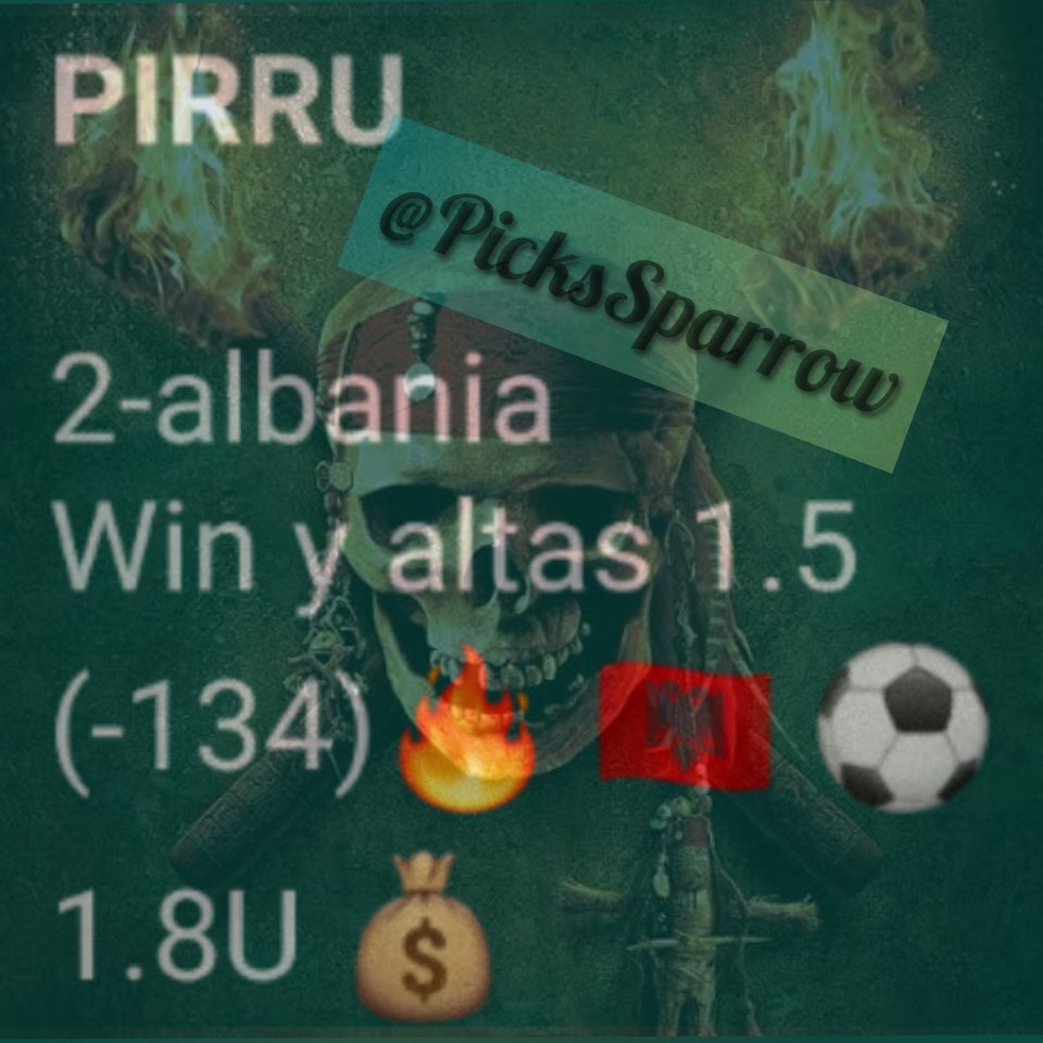 PicksSparrow's tweet photo. Para empezar el día y la semana ganando, por cierto unanse al canal de telegram mañana pasare TODAS las jugadas hay GRATIS para todos ustedes! 🤑💵☠️ https://t.co/gYB633MgrN