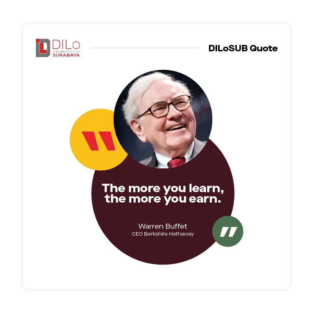 indigospacesub's tweet photo. Selamat malam, DILovers!

Tetap semangat berkreativitas dan menambah pengetahuan setiap harinya ya!

#DILoSurabaya #DILoSUB #DILo #DILoSUBQuotes #WarrenBuffet #Buffet #Quotes #Startup #BerkshireHathaway #WorkFromHome #NewNormal #StayAtHome #StaySafe https://t.co/QiqHwi8Z1i