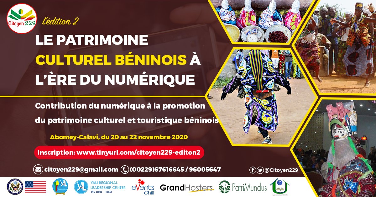 La particularité de l'édition 2 de #Citoyen229 est son ouverture aux personnes handicapées particulièrement les personnes handicapées auditives. Le formulaire d'inscription est disponible via citoyen229.org/citoyen-229-le… #Citoyen229 #wasexo #culture cc <a href="/bjlaurenceau/">barbara laurenceau</a>