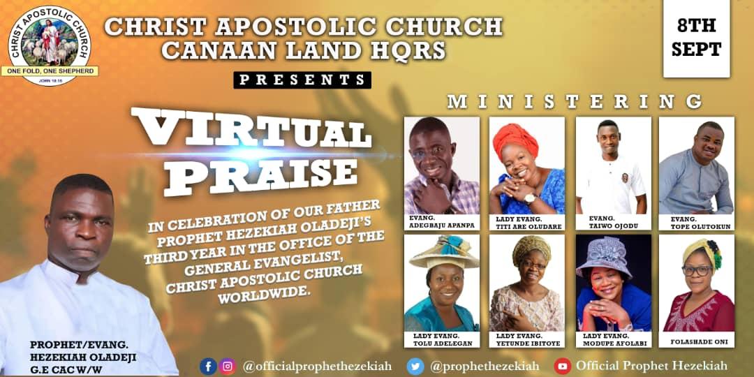 prophethezekiah's tweet photo. Retweet
#officialprophethezekiah #christapostolicchurch #cacworldwide #caccanaanlandworldwide #anticipate #virtualpraise #letsrejoice #September #9days #totaldeliverance #gospelconcert #gospelmusic #mondayquotes #mondaymorning #mondaymotivation #prophethezekiahmediateam https://t.co/c2GQmtsK0X