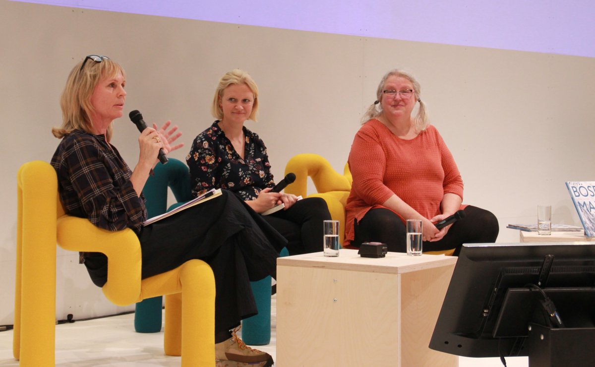 Norwegianbooks's tweet photo. Happy #WorldKidLit Month! 
In Norway, we're very proud of our brave literature for children and young adults👏🏻😊Many titles are available in English translation, like authors @parr_post and #GroDahle.
See their interview from last year's @Book_Fair  Enjoy! https://t.co/Hy8OAOhUVu https://t.co/ckAbbMVNeQ