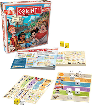 Our latest lesson plan for teachers and parents deals with the history of the Mediterranean in the 4th century BCE! Corinth is a roll-and-write game for 2-4 people ages 8 and up. tabletopgamingcenter.com/Blog%20Tableto…
