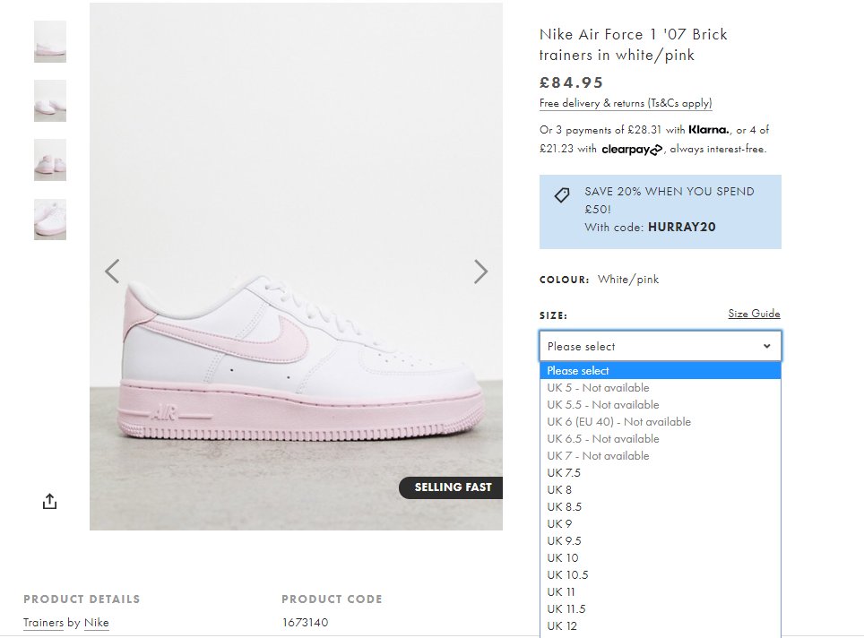 nike air force 1 07 brick trainers