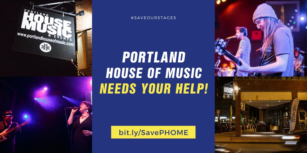 Covid-19 has had a devastating impact on live venues around the country. Here is your chance to save one that is a vital part of the #PortlandMaind music scene!

Please help keep <a href="/P_H_O_M_E/">P.H.O.M.E.</a> alive: bit.ly/SavePHOME

#SavePHOME #SaveOurStages #KeepMusicLive