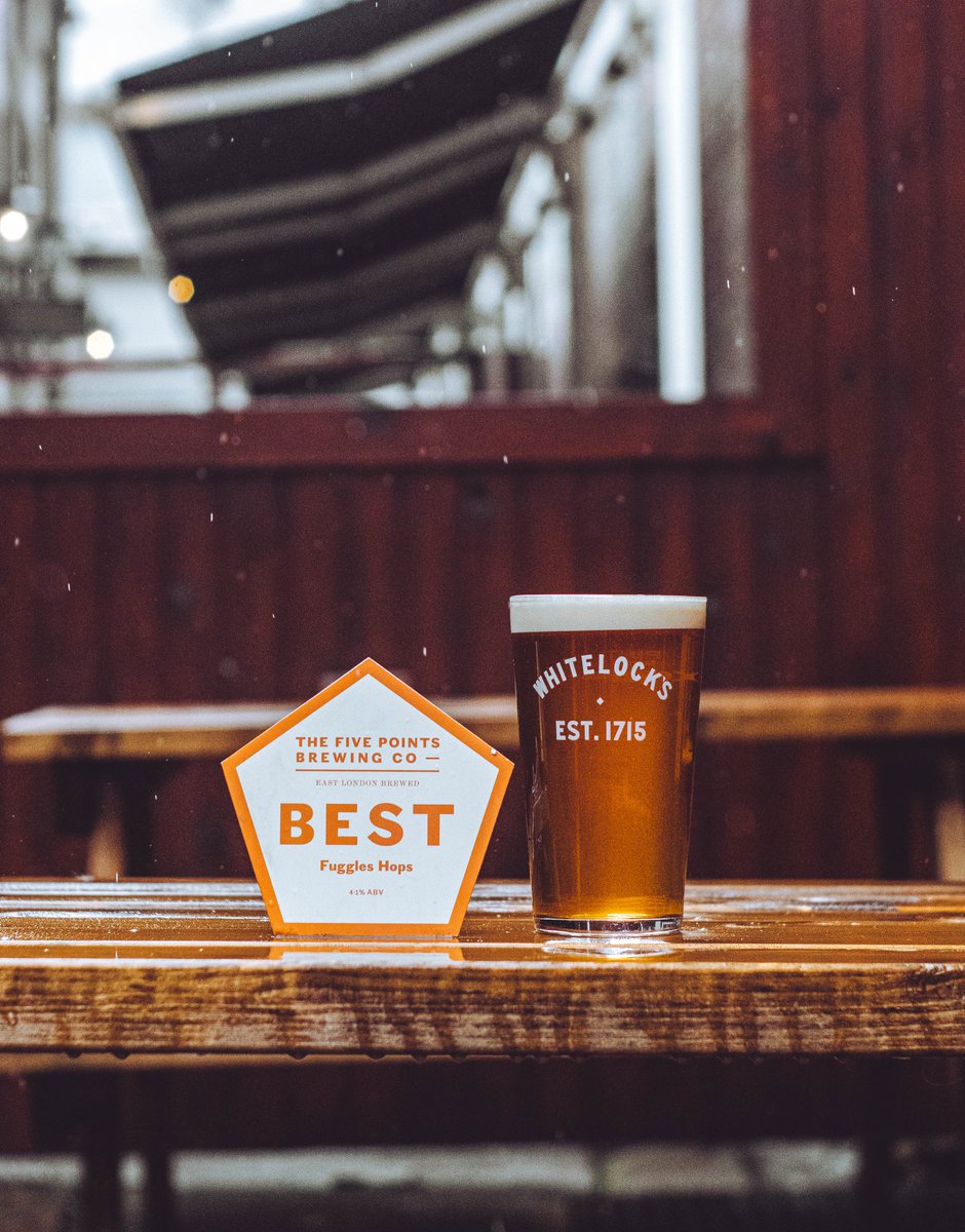 The rain still hasn’t stopped (please god, make it stop) but we’re still serving great beer and a shelter from the storm ☔️ 
Back on is the wonderful <a href="/FivePointsBrew/">The Five Points</a> Best Bitter, a classic style done right 🍻