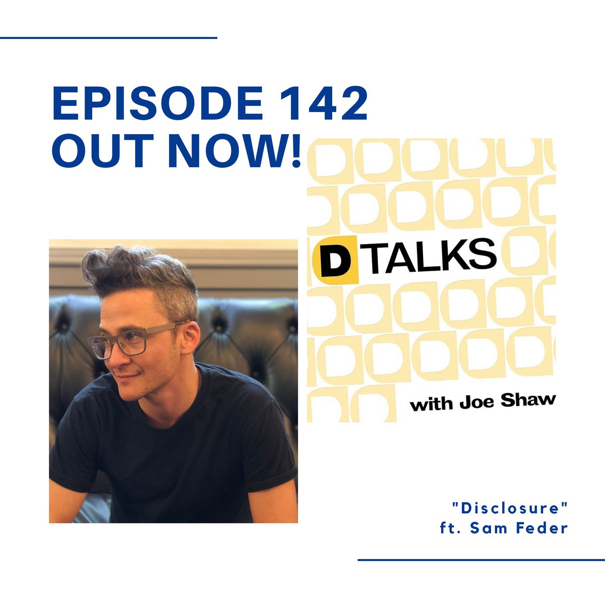 dtalkspodcast's tweet photo. Latest #dtalkspodcast ep. now available ft. @SamFederFilm director of @Disclosure_Doc on @netflix 

Grab the episode below, wherever you stream podcasts, or via the @VokalNow app!

https://t.co/LaXLoskp4c

#DisclosureNetflix #beabetterdad 

@DtalksJoe @zekerchief https://t.co/nwS5ImEFkz