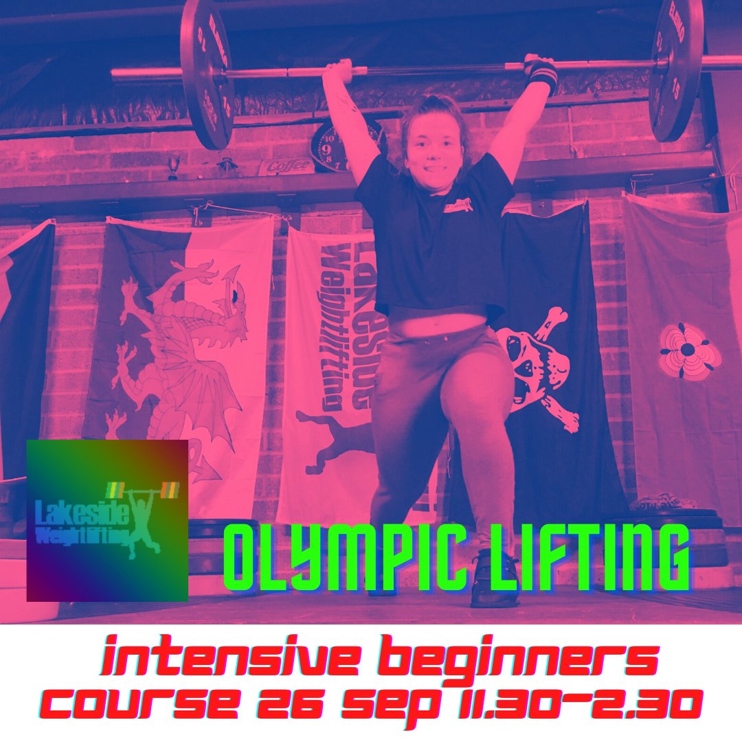 Lakesidelifters's tweet photo. INTENSIVE BEGINNERS WEIGHTLIFTING COURSE 26SEP
#WEIGHTLIFTING #HAMPSHIRE #THISGIRLCAN #COURSES #fitnesschallenge #strengthtraining #squatteurs https://t.co/5Piqx8CVpi https://t.co/Dfzff8aK4H