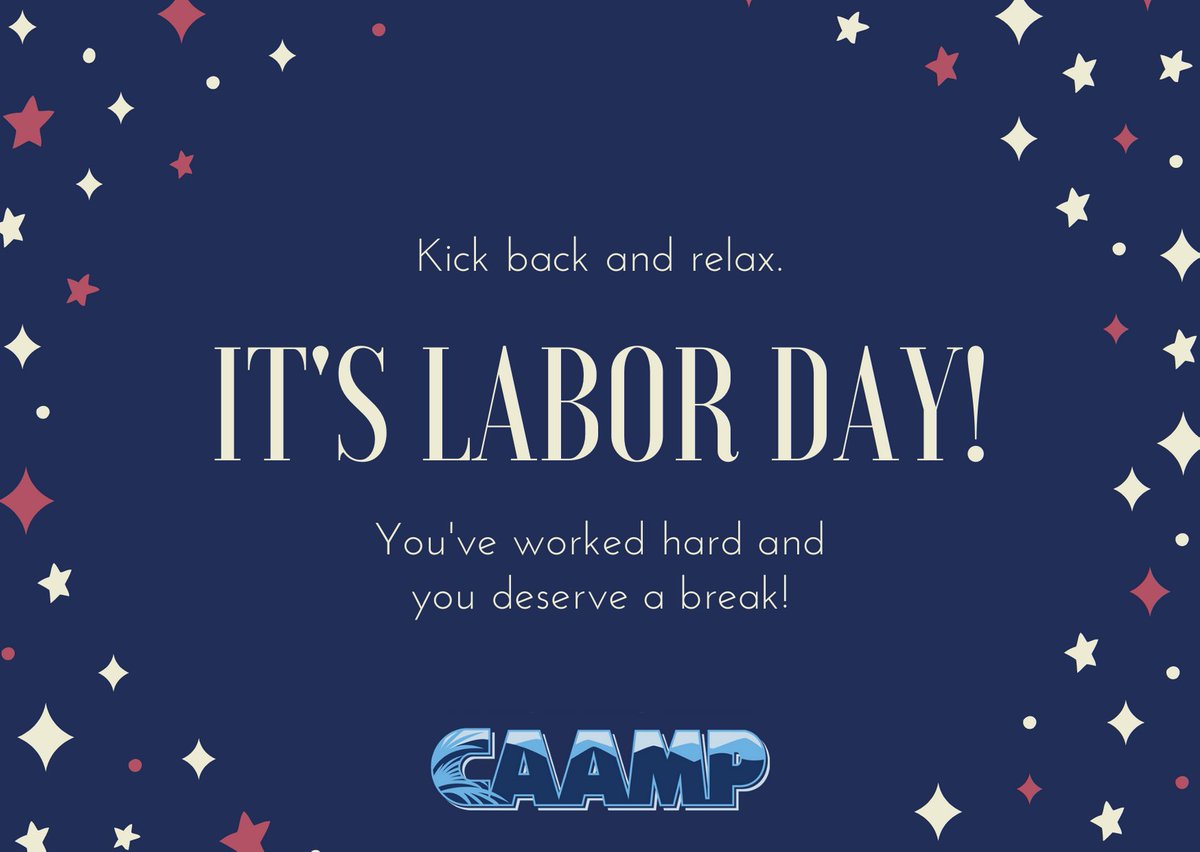 CAAMPorg's tweet photo. Happy Labor Day !
#happycaampers #workhard #playharder #promotionalproducts #thebestindustry https://t.co/MiEJLknkfJ