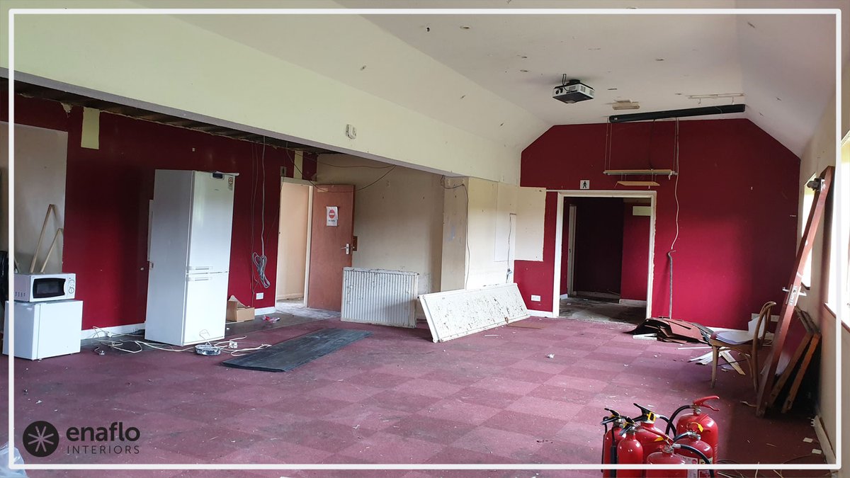 enaflointeriors's tweet photo. Watch this space! The team are delighted to be appointed to undertake the #refurbishment and transformation of this community #clubhouse in rural #Kent. Works start today. https://t.co/kmx2ie7GVU