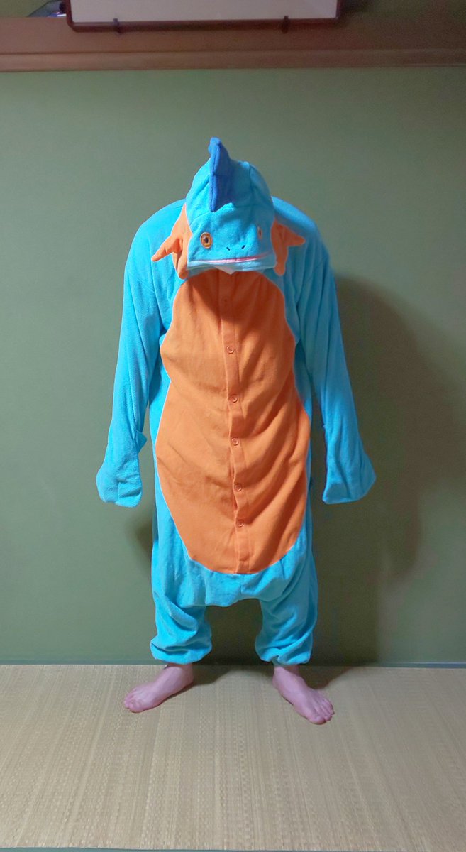 ヌマクローの着ぐるみパジャマ。 5年前に登場したものですが、まさかの