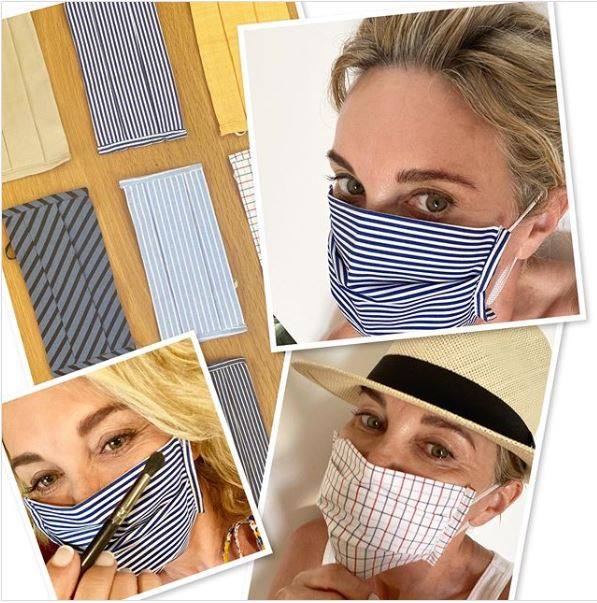 TFT_at_work's tweet photo. Huge shout out to the lovely @AntheaTurner1 for her continued love and support. Amazing to see you wearing one of our beautiful homemade masks made by our Sri Lankan mothers.

 All our masks cost £10.00 and available in multiple colours and designs
Text 07799072427 to get yours! https://t.co/3fPju2LiJM