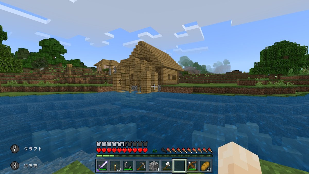 Nami マイクラ日記 בטוויטר 32村完成 村の横を流れる川に水車小屋を作った 水車小屋の中にはネザーゲートがあり ここまでネザー鉄道を延長させようと思う Minecraft マイクラ マインクラフト Nintendoswitch