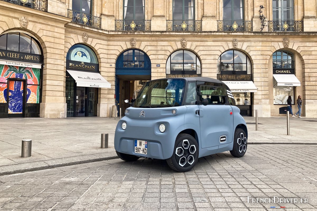 french_driver's tweet photo. #Essai nouvelle #CitroënAmi : que vaut la micro-citadine électrique à 6000 € ? 🚗⚡️ 
➡️ https://t.co/XrGOMmhuvP #FrenchDriver #AmiAimeParis #ËlectricForAll #InspiredbyFans https://t.co/Gdl2UNTx7E