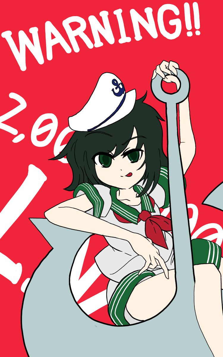 Sirmon_th's tweet photo. #深夜の真剣お絵描き60分一本勝負
#キャプテン・ムラサ　#Rensenware

一流の船幽霊はネットの海にも潜んでる https://t.co/Qi8zXvl9WM