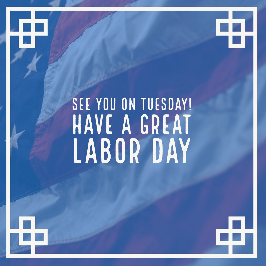 bhsseakenn's tweet photo. We will be closed Monday September 7th for the Labor Day holiday. See you Tuesday! https://t.co/KksK9yoPQf
