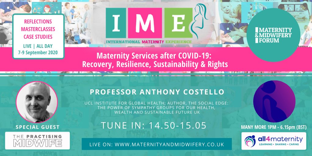 MidwiferyForum's tweet photo. LISTEN LIVE NOW: https://t.co/pZBseuzwYr

Professor Anthony Costello, @globalhlthtwit 

UCL Institute for Global Health; author, The Social Edge: The Power of Sympathy Groups for Our Health, Wealth and Sustainable Future UK https://t.co/NZsBOz89k5