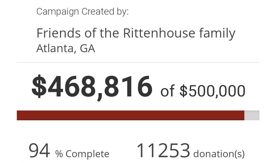 They've raised more in two weeks to help a killer than our small business campaign has raised in two months.This crushed me inside to the point where I'm probably going to give up on fundraising after our goal is reached. Speechless.