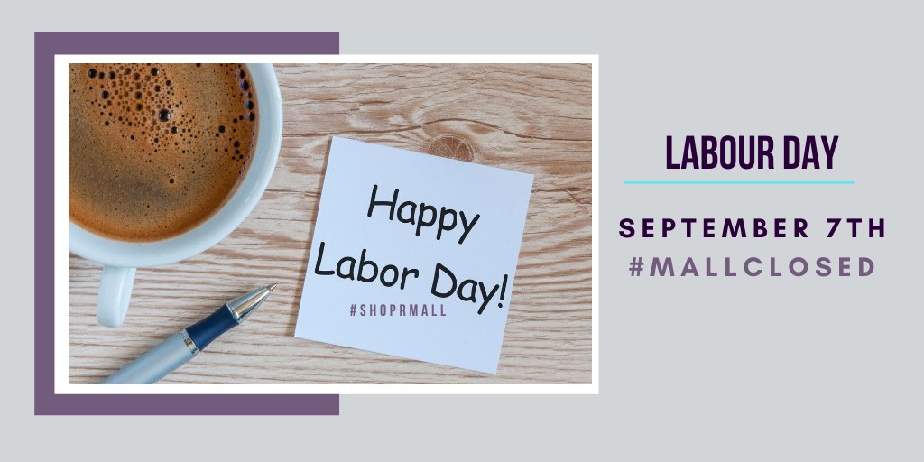 RegentMall_NB's tweet photo. Experience. More. Labour Day!
Regent Mall is closed today, September 7th. We hope you enjoy your day!
#LabourDay #MallClosed
JUST NOW https://t.co/QjZS5i6EWG
