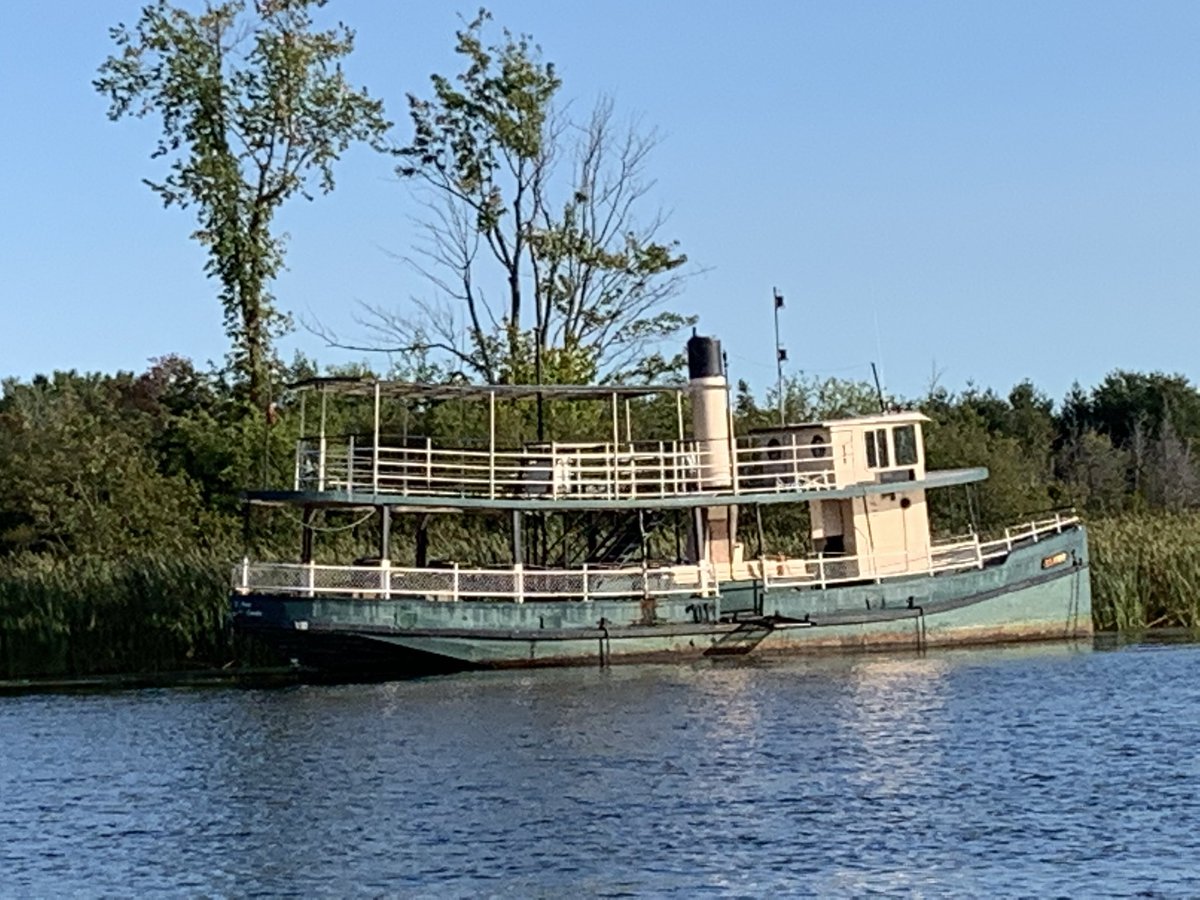 So the next time you boat past by this historic ol steamship, please tip your hat, raise a glass or give a nod to this 117yr old steamship that once made history as being the fastest steamship on the Great Lakes. Cheers to the SS Planet/Racey/Pumper! 