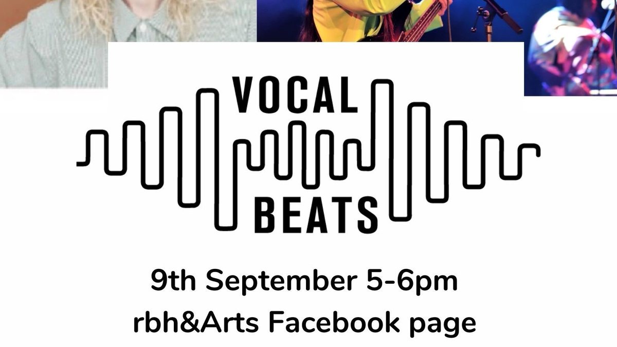 rbharts's tweet photo. Something a little different for you this week😏
@heatherlucy @Stacca @Bellatrix_Music &amp; @MC_ZANI will be performing live on rb&amp;hArts' facebook page to show you what #VocalBeats is all about!

13-25 y/o at @RBandH? Come along &amp; find out more about Vocal Beats &amp; @RbhTrailblazers https://t.co/BiMyonSNqN