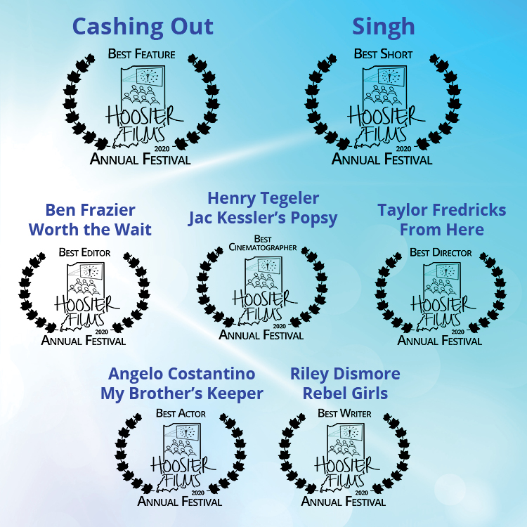 Hoosier_Films's tweet photo. Congratulations to all of the #HFAF2020 award winners!
@reelslimsredy @thisisblueline @IndianaMSOC @henryteg @PaleMoonCinema @StaticHeartPro @TaylorFilmMedia @rileydismore https://t.co/I2SVOVkw6n