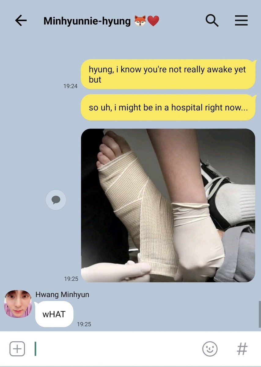 (4) "[text]: So I might be in a hospital right now…" ft. clumsy!jjaen and ldr!minhwan 