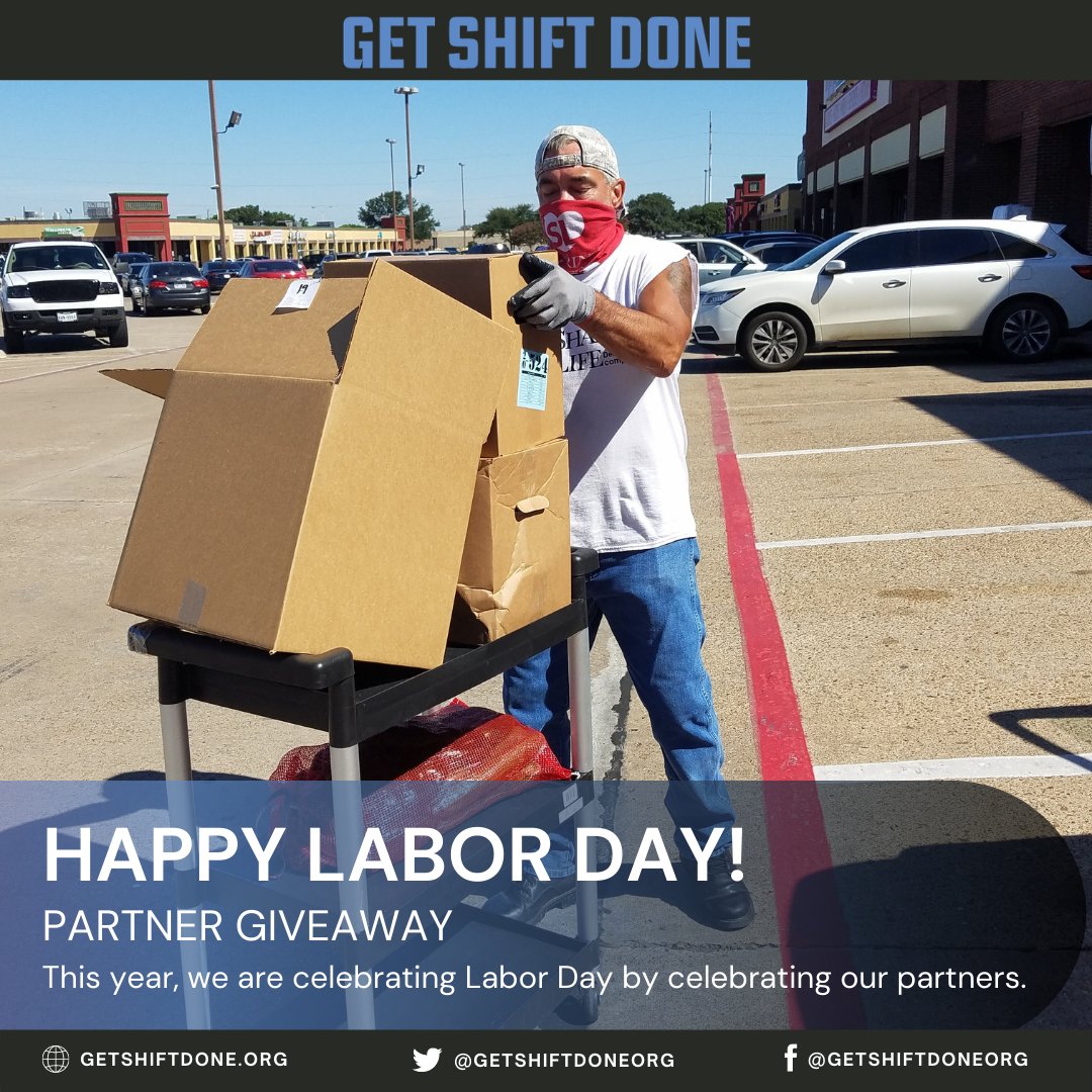 GetShiftDoneOrg's tweet photo. Happy Labor Day! We want to recognize and applaud all of our partners who have gone above and beyond this year and continue to look forward to brighter tomorrows. To celebrate, we're hosting a giveaway. Check out @getshiftdoneorg on Instagram or Facebook to participate. https://t.co/WvGlKFr6hh