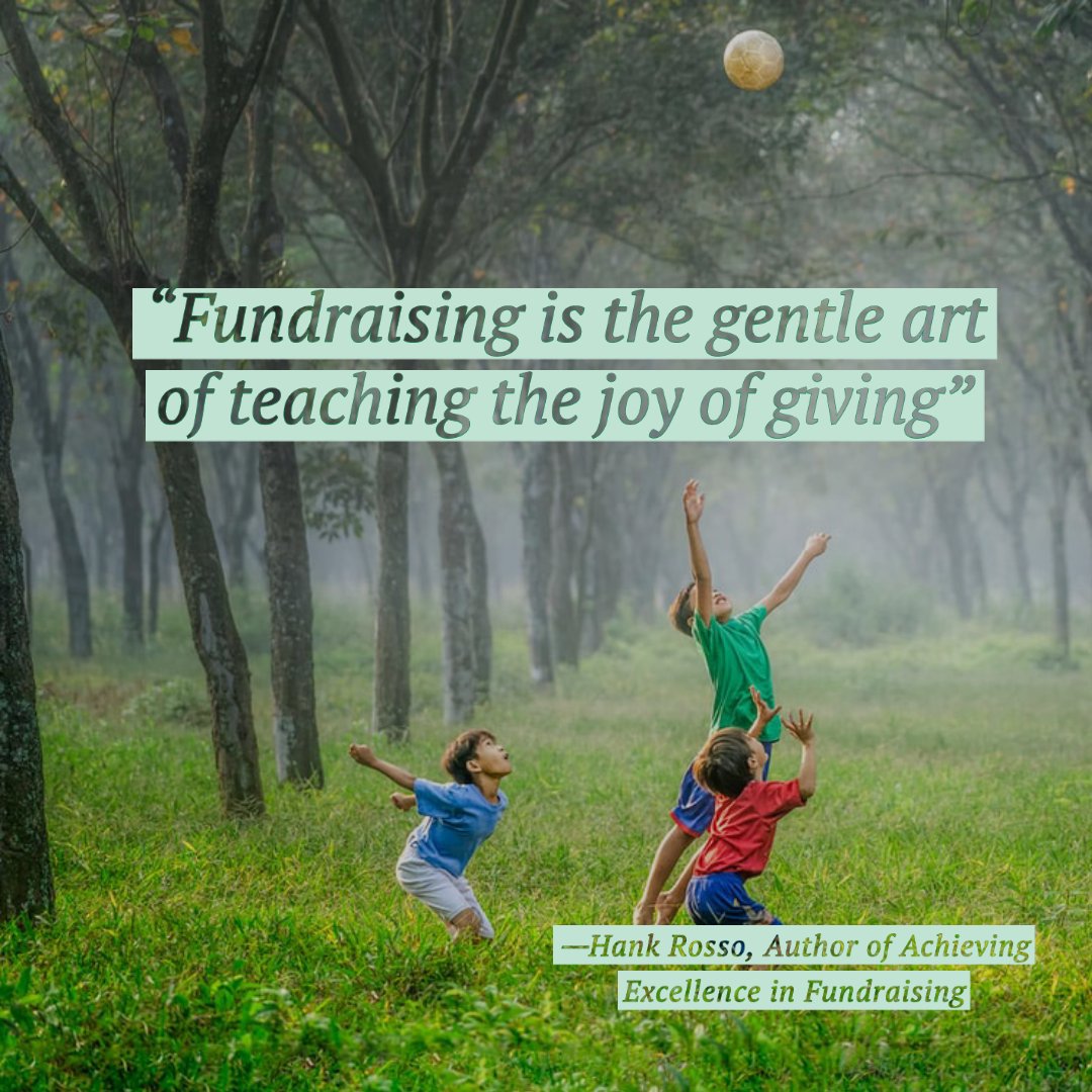 It's easy, as fundraisers, to get bogged down in the nitty-gritty day to day details of giving. But when we zoom out, it truly is about what giving does for all parties involved.