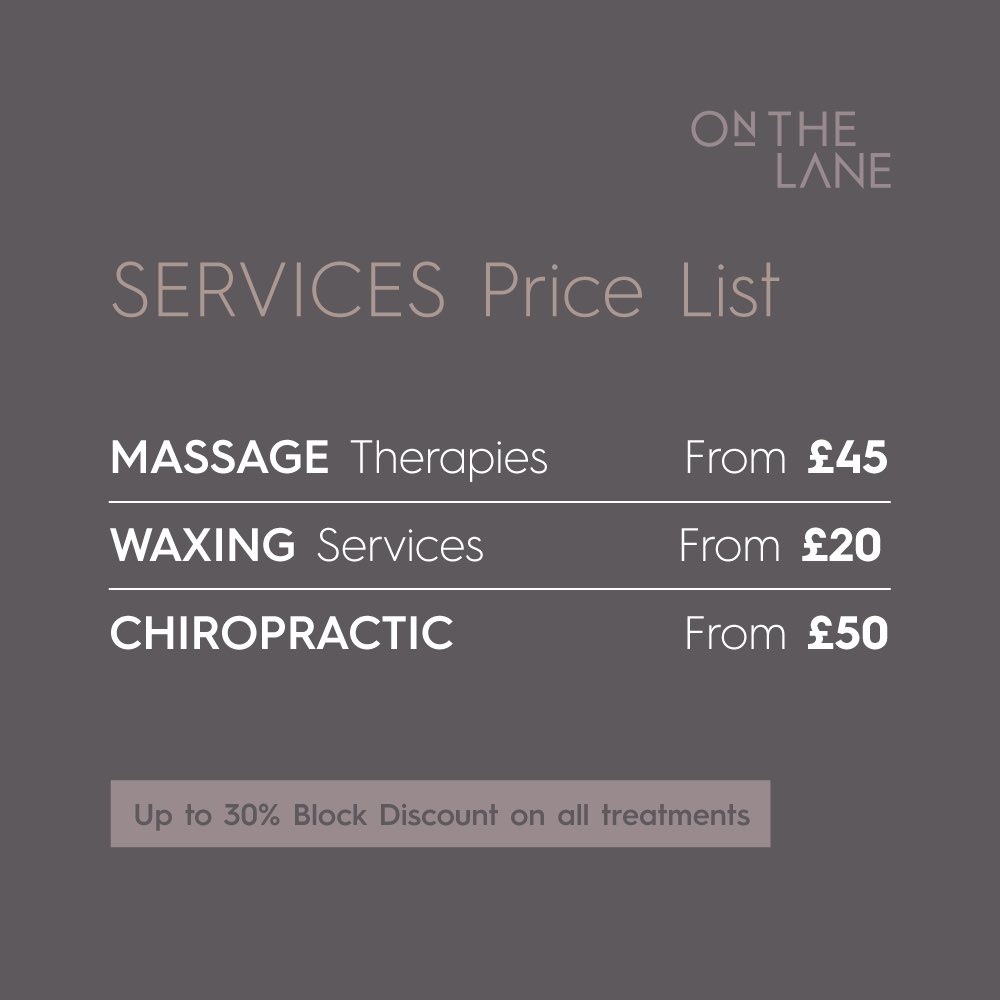 OnTheLane's tweet photo. 🌿Whether it’s pain and discomfort or something just requiring specialist attention, at On The Lane, we offer one of the widest ranges of specialised health treatments locally.
-
#Waxing #Massage #Chiropractic #BelsizePark #London #UK https://t.co/Co9SH1McuQ