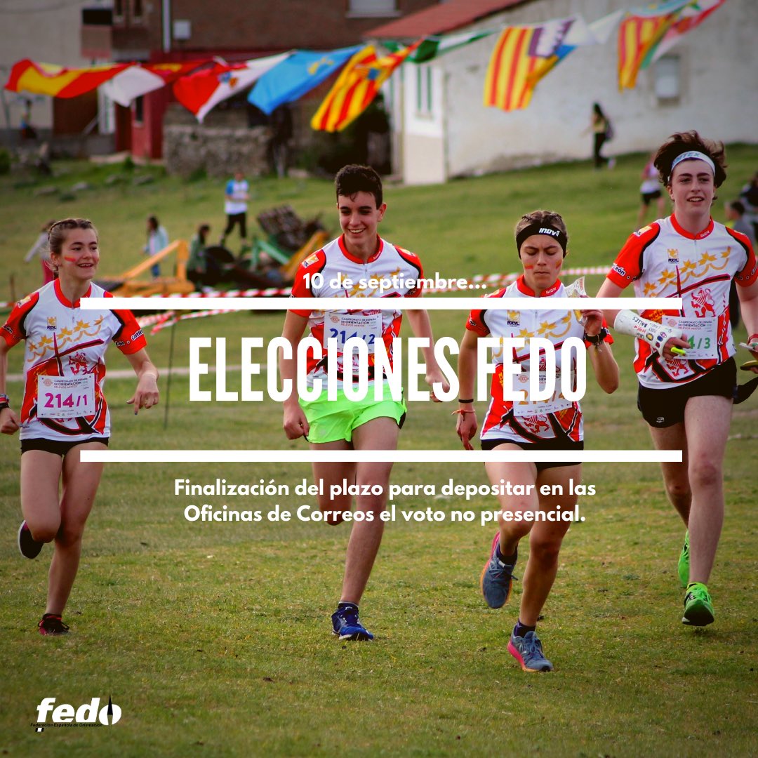 fedo_org's tweet image. 🗳Recordamos que la FEDO se encuentra en pleno proceso electoral y que pronto finalizará el plazo para depositar el voto no presencial en las Oficinas de Correos! 

#FEDO #orienteering #orientación