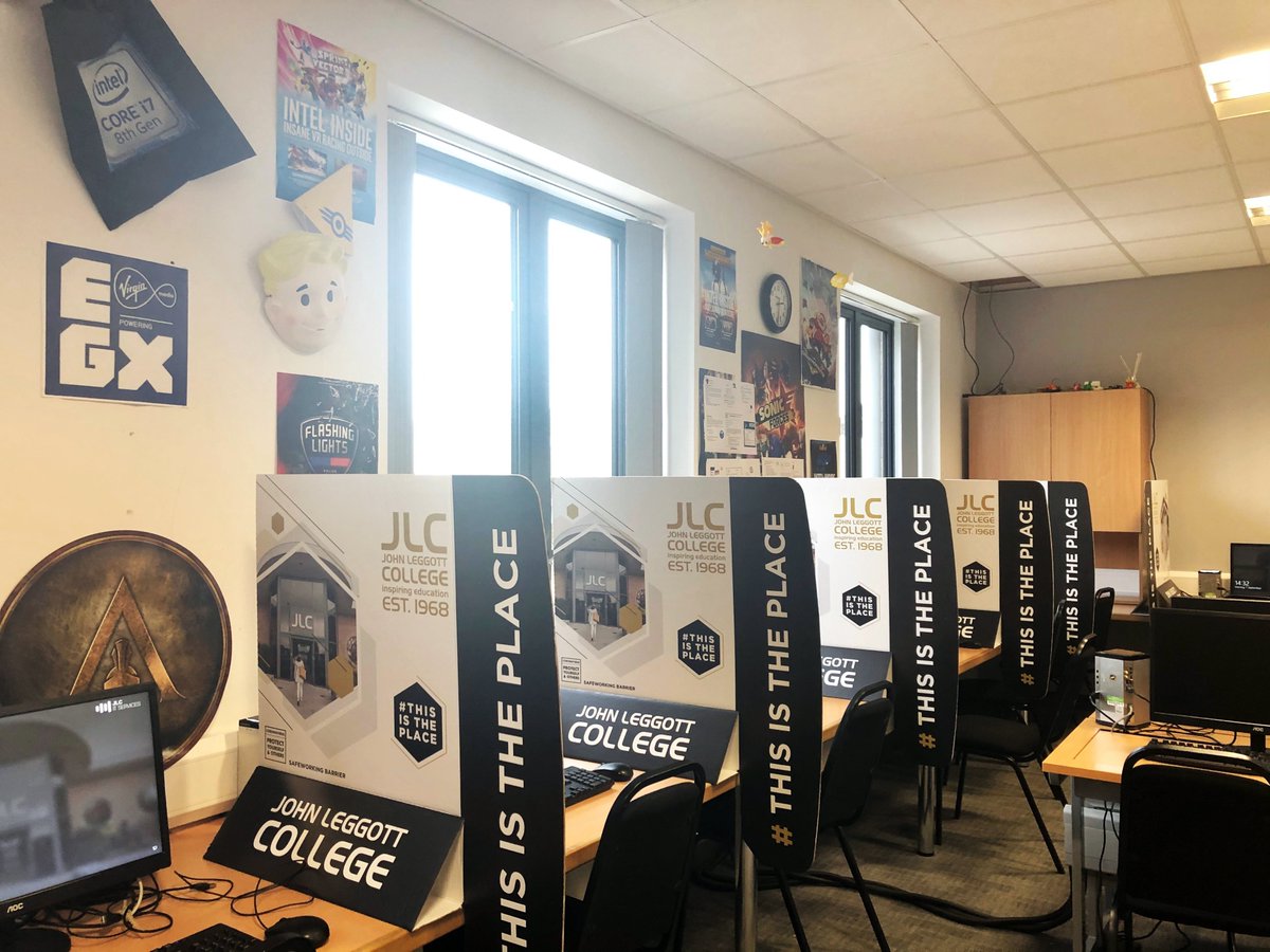 We couldn't be happier to see <a href="/JohnLeggottColl/">John Leggott College</a>'s new Desktop #Divider #Screens remarkably laid out in their #classrooms and computer suites to keep their #students learning in a #safe and #protective #environment.

#ukmanufacturing #digitalprint #safeschools #safelearning