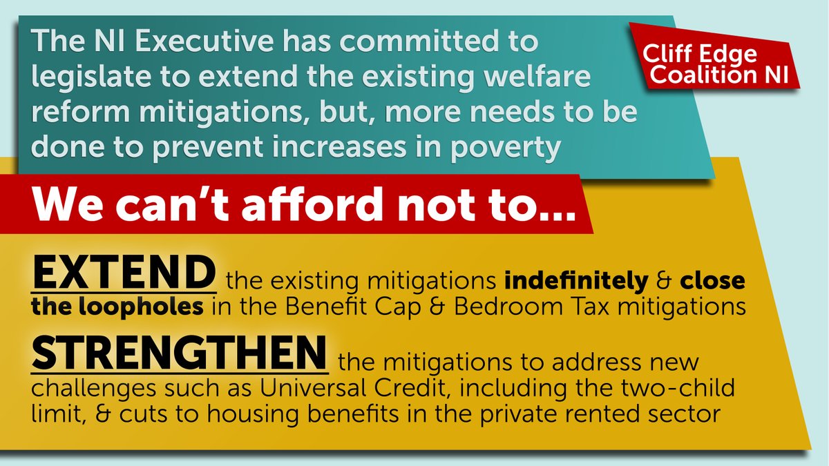 The <a href="/CliffEdgeNI/">Cliff Edge Coalition NI</a> coalition is calling for more to be done to extend and strengthen welfare reform mitigations to close the bedroom tax and benefit cap loopholes and address new challenges #CliffEdgeNI