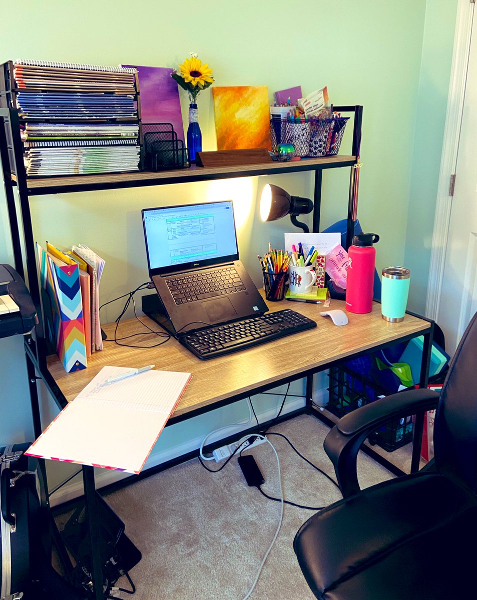 MrsManningMusic's tweet photo. Getting ready for the first day of school (and of course taking some time to relax! #selfcare) can’t wait to meet new students and see my previous students tomorrow! #bandteacher #distancelearning #virtualband #firstdaytomorrow! @LCPS_Mercer https://t.co/r9kD34EwC2