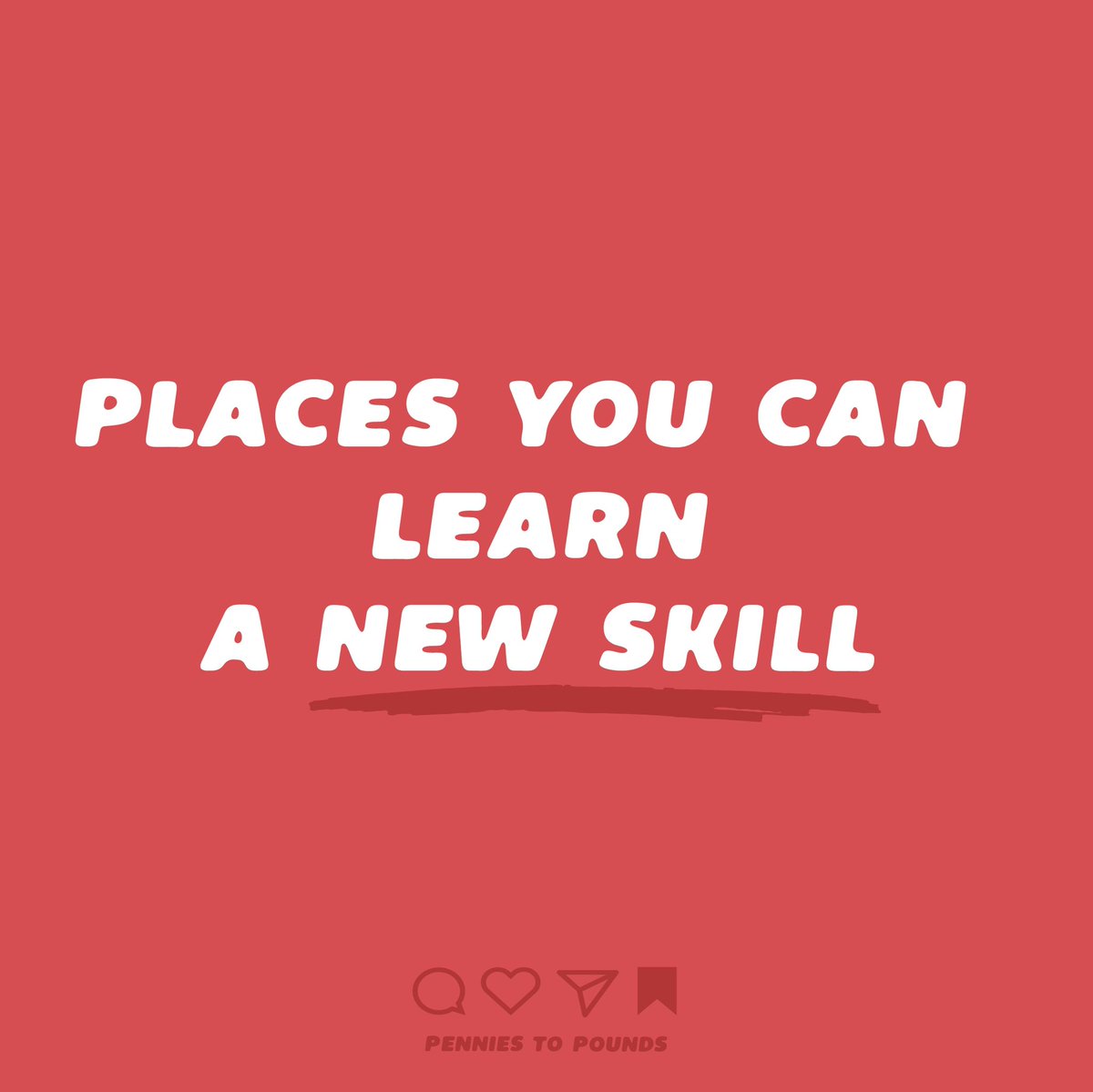 penniestopound's tweet image. Looking to learn a new skills? Want to learn:

⭐️ General Skills
⭐️ Digital Skills
⭐️ Language Skills

We have compiled some of the best places to learn these - many of them are free!