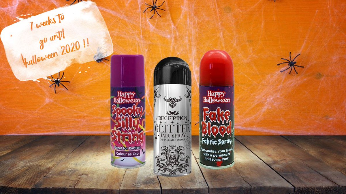 RapideProducts's tweet photo. 🎃👻Keep A look Out For Our #HappyHalloween Products That Are Available In Stores Nationwide &amp; With Our Online Retailers!! Our Range Includes Silly String , Colour Hairspray , Fake Blood Plus Much More 👻🎃
-
-
-
-
#Halloween2020 #FancyDress https://t.co/IYgDsTPb7e