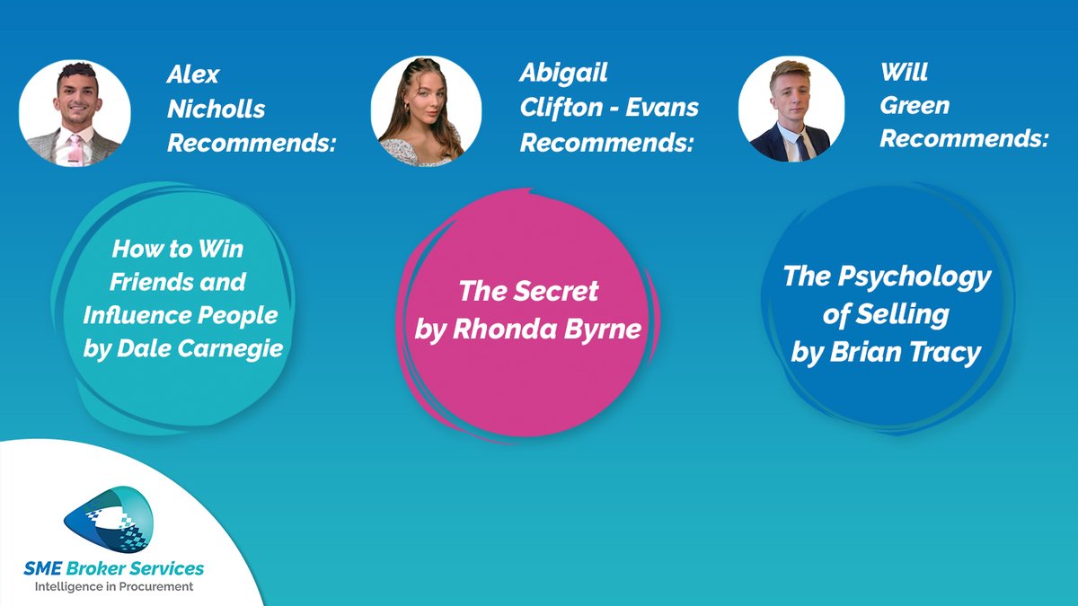 Yesterday was National Read a Book Day... So we asked some of the team here to recommend a book that has helped them in their career so far.

Let us know some of your recommendations in the comments!

#Books #Reading #Knowledge #Career #SMELife